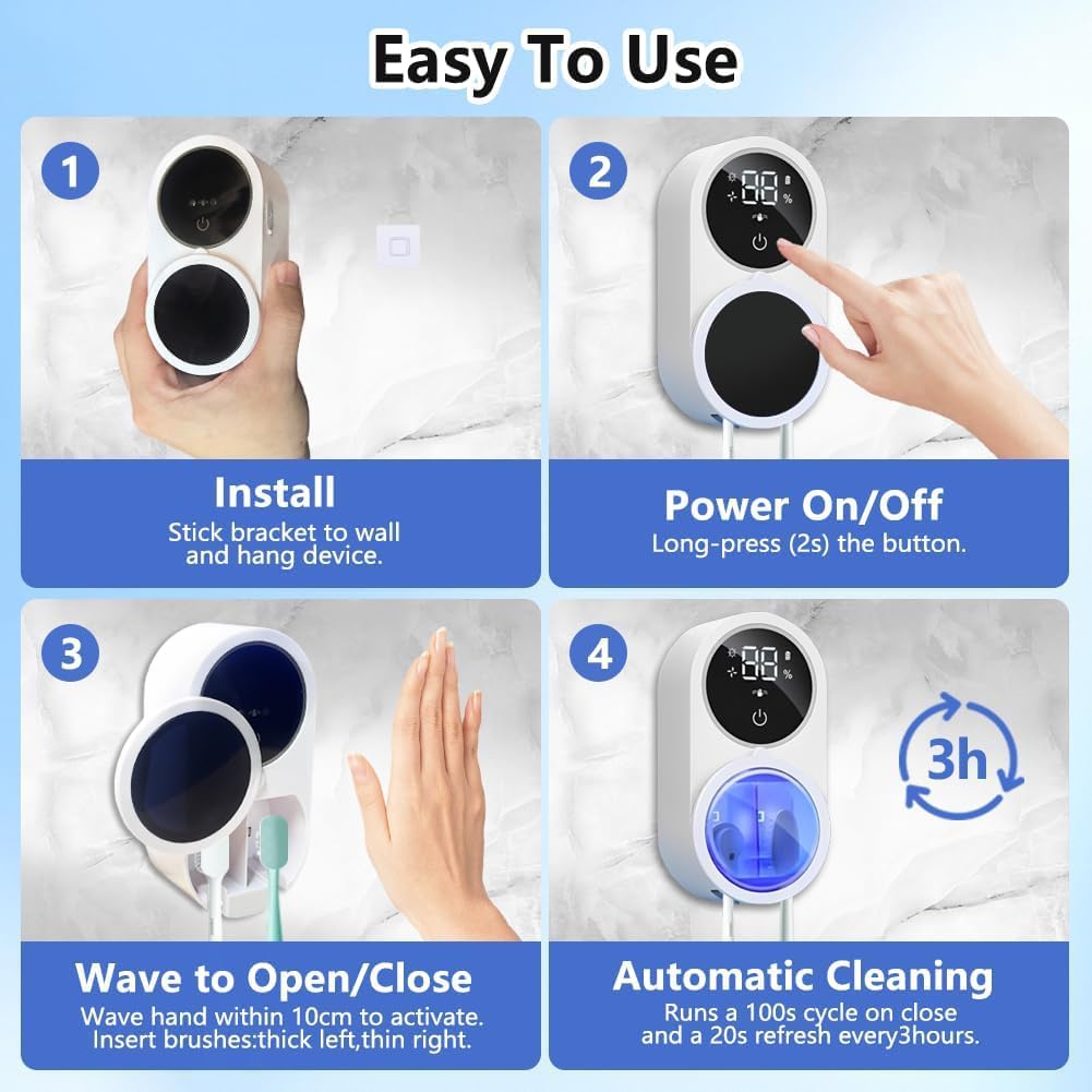 Rechargeable UV Toothbrush Sterilizer